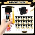 thumbnail image 5 of 2026 Graduation Party Supplies (50 Sets), DIY Clear Candy Jars with Felt Grad Caps, Perfect Table Centerpieces for Chocolates, Mints & Money Gifts, 5 of 7