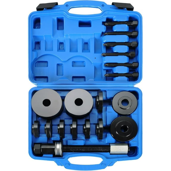 19PCS Front Wheel Drive Bearing Puller Set | Universal Bearing Press Replacement Installer Removal Automotive Mechanics Tool Kit