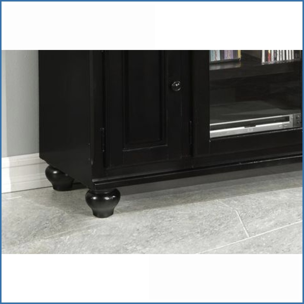 TV Furniture | Modern Black TV Stand with Storage | Fits 59” TVs | Black | TV Size Ranges 50-59 inches