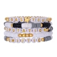 thumbnail image 1 of Likrtyny 5 Pulseras Amistad Con Cuentas Letras para Niñas Y Mujeres Fans Taylor (estilo F), 1 of 9