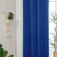 thumbnail image 2 of ZOPZO Room Darkening Curtains Pack of 2, Energy Saving, Royal Blue, 52W x 72L Inch, Noise Reducing Thermal Insulated Drapes for Living Room, 2 of 5