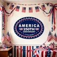 thumbnail image 5 of America 250th Anniversary Patriotic Shaped Banner, Polyester 1776-2026 Star/Rectangle/Oval/Pennant Wall Hanging Decor, 4th of July Independence Day Home Porch Party Decoration, 5 of 6
