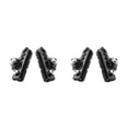 thumbnail image 2 of Greeniant 1 par de piezas de freno de bicicleta, zapatos de freno de fibra de carbono para reparación, negro Negro 2piezas, 2 of 6