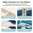 thumbnail image 3 of Shark Travel Portable Square Jewelry Organizer with Storage Box | Jewelry Display and Box for Rings, Earrings, Necklaces, Bracelets - Suitable for Girls and Women, 3 of 6