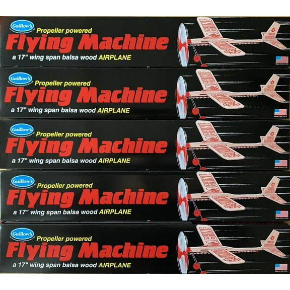 5-Pack Guillow's Balsa Wood Flying Machine GUI-75-5