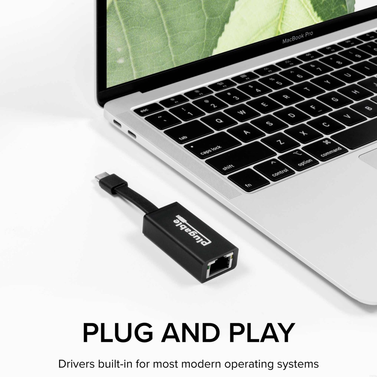 Plugable USB C to Ethernet Adapter, Driverless Fast and Reliable Gigabit Speed, Thunderbolt 3 to Ethernet Adapter Compatible with Macbook Pro, Windows, macOS, iPhone 15, and ChromeOS - image 4 of 8