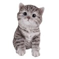 thumbnail image 1 of Animal Collection Life Size Grey Tabby Kitten Figurine Statue 6 5/8"Tall, 1 of 1
