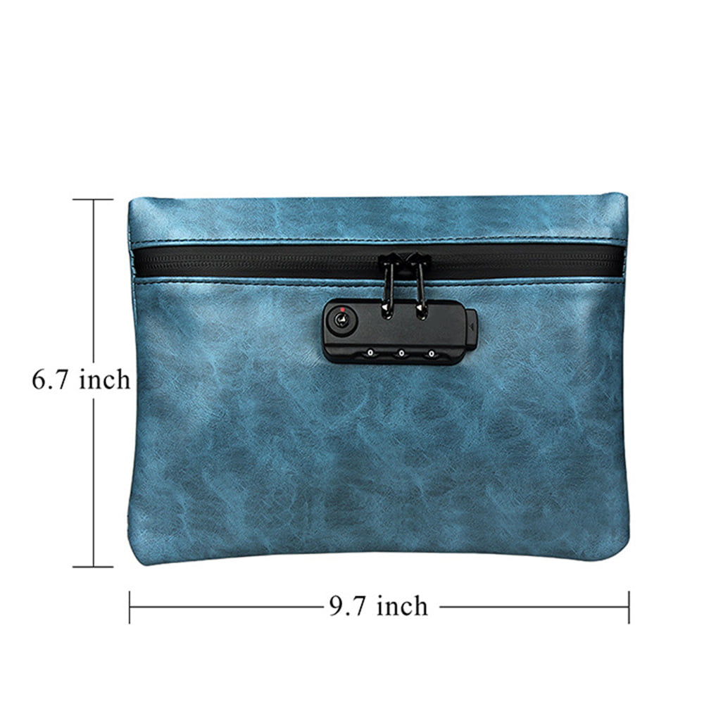Smell Proof Bag Odor Pack Deodorant Bag Stash Storage Pouch Case W/ Lock PU 