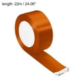 thumbnail image 2 of Uxcell Yards Double Face Decorate Crafts Roll Satin Ribbon Orange, 2 of 6