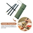 thumbnail image 4 of Yucurem 1 Pair Folding Chopsticks with Storage Bag Reusable Wooden Chopsticks Camping Kitchen Utensils (A), 4 of 8