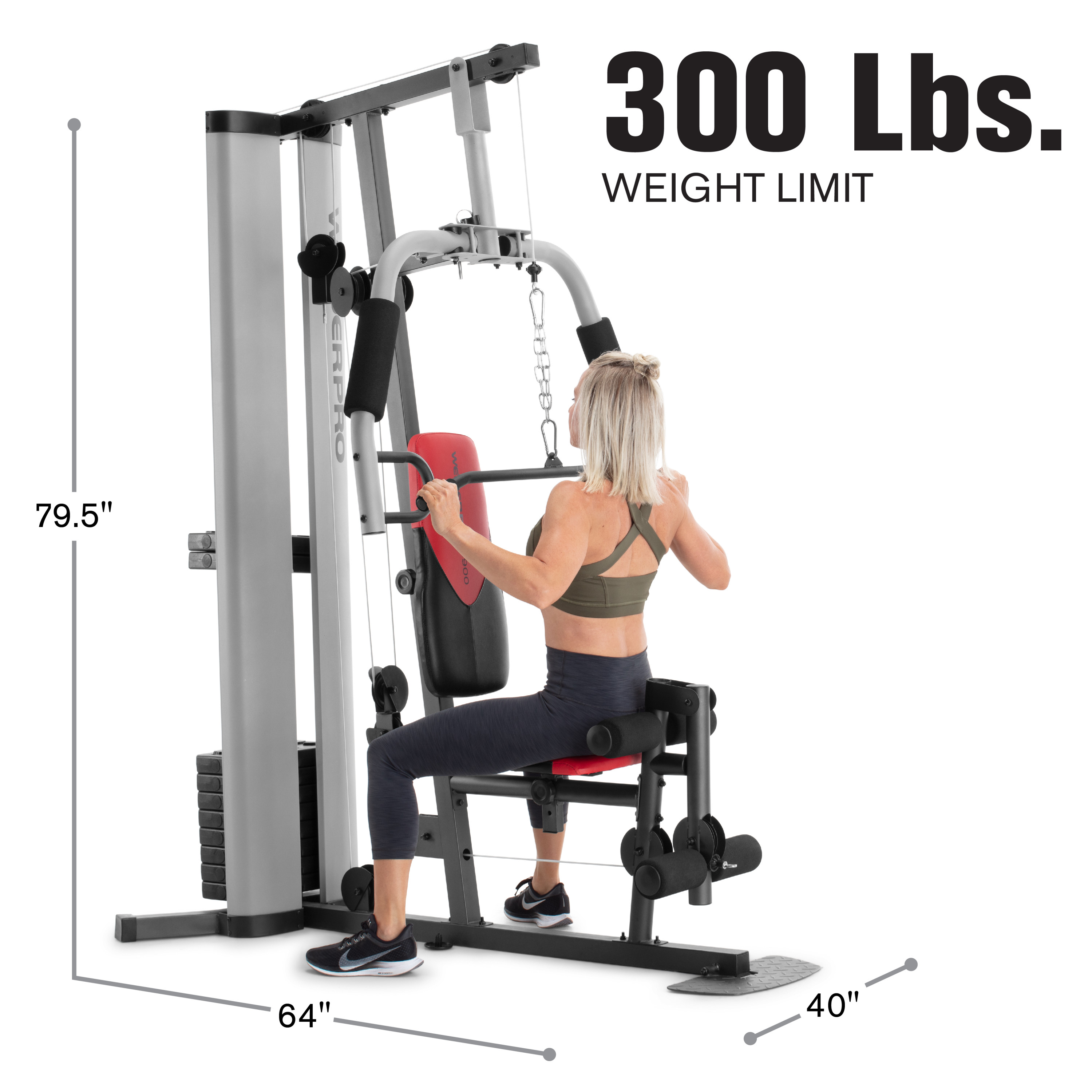 Weider Pro 6900 Home Gym System with 125 Lb. Weight Stack - image 3 of 39