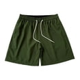 thumbnail image 5 of Plus Size Men Casual Quick Dry Swim Shorts, Board Shorts 7" Inseam, Elastic Waist Drawstring Breathable Athletic Trunks for Beach, Pool, Vacation, Summer Essentials | JASKFLY,Army Green 2XL, 5 of 8
