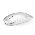 thumbnail image 2 of NIBOLOG 2.4G Wireless USB Rechargeable Bluetooth-compatible 5.0 Silent Gaming Mouse for PC Laptop, 2 of 8