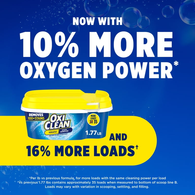 3 pack) OxiClean Versatile Stain Remover Powder for Around the
