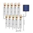 thumbnail image 3 of 10 Pack Halloween Skeleton Hand Stake Lights, 11 X 8 Inch Spooky Halloween Decorations, Solar Powered Outdoor Waterproof Led Path Lights for Yard Garden Lawn Halloween Decor, 3 of 6
