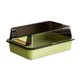 thumbnail image 3 of AuroraX Cat Litter Box with Lid Odor Control Covered Litter Box Semi Enclosed Top Entry 2 Pcs Leak-Proof High Sides Indoor Pet Supplies Green National Dog Day International Cat Day, 3 of 6