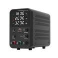 thumbnail image 1 of TFixol Banc Alimentation DC Variable 160V 2A Affichage Numérique Commutation Réglable Regulated Power Supply CV CC avec Interrupteur de Sortie, Port de Charge Rapide USB, Alarme de Court-Circuit, Bouton de Réglage d'Encodeur, 1 of 7