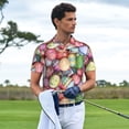 thumbnail image 6 of Balery Easter Eggs Printed Men’s Short Sleeve Polo Shirt, Midweight Men's Shirt,Golf Polo shirts -3X-Large, 6 of 9