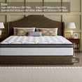 thumbnail image 3 of 12-Inch Queen Memory Foam Hybrid Mattress - Ergonomic Medium Firm Design with Pocketed Coils for Luxurious Comfort, Gray Quilted Cover, 3 of 5