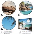 thumbnail image 3 of Designart "Tropical Paradise Beach Photo II" Nautical & Beach Metal Wall Decor, 3 of 5