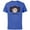 Royal Heather, variant on Star Wars Cartoon Princess Leia I Love You - Short Sleeve Cotton T-Shirt for Adults - Customized-Athletic Heather