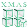 thumbnail image 2 of 1 Set Xmas Balloon Boxes Visible Xmas Display Boxes Festival Balloon Cases, 2 of 8