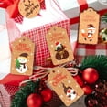 thumbnail image 6 of Zaxius 50PCS Paper Christmas Tags Christmas Tags For Gifts Christmas CardstockTags With String Christmas Labels For Gifts Xmas Brown Kraft Gift Tags With Jute Twine Baker Twine, 6 of 8