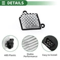 thumbnail image 4 of Resistor de motor de ventilador HVAC Unique Bargains para BMW Serie 3 E46 1998-2005 Metal ABS No.64116920365 Tonalidad plateada, 4 of 6