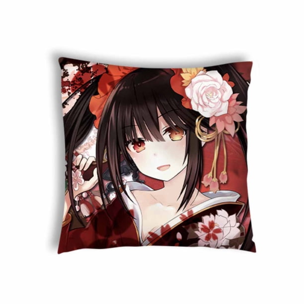 Funda de cojín decorativa Dates A Lives Anime, 45 x 45 cm