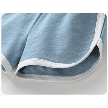 

nsendm Baby Girls Boys Shorts Cotton Active Running Sleeping For Toddler Kids Big Girl s Boy s Girls Drawstring Shorts Shorts Grey 3-4 Years