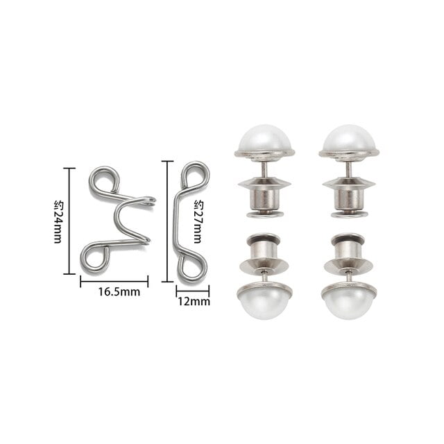Boucle de Taille Sans Clous Artefact de Fermeture de Taille Invisible Bouton-Pression Ajustable Amovible Détachable Outil de Couture pour Pantalon de Vêtements