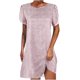 thumbnail image 1 of Vestidos de cuello redondo con estampado floral de manga corta de encaje casual de verano para mujer Fridja  bnh641, 1 of 8