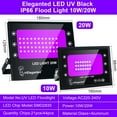 thumbnail image 3 of 1PC USB Purple light Flood light 10W High Brightness IP66 Waterproof Outdoor Mini Spotlight Wall Gate Garage Garden Lamp, 3 of 5