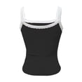thumbnail image 4 of Bibifish Womens Tank Tops Lace Spaghetti Straps Summer Sleeveless Camisole Ribbed Slim Fit Everyday Layering Tops, 4 of 5