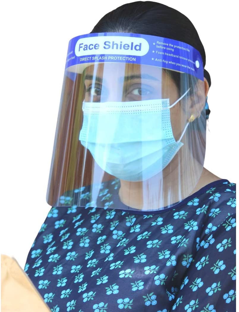 Face Shield, Visor Protective Clear Lightweight Reusable, Adjustable