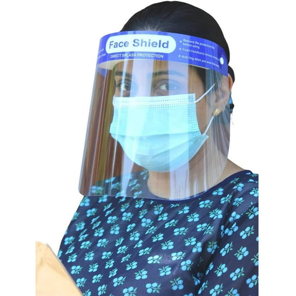 5 Face Shields, Visor, Protective Clear Lightweight Reusable, Adjustable Face Shield, transparent, Anti Fog Lens, Easy Fit for all Adults Delivery from Toronto, Canada