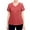 Red, variant on Gustave Women's Summer Short Sleeve V Neck T-Shirts Lace Splicing Waffle Knit Tops Casual Loose Hollow Out Blouse Tee Shirt "White, S"