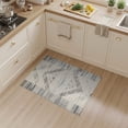 thumbnail image 2 of ODIKA 3'x5' Washable Throw Rug Beige Boho Abstract Southwestern Lattice Geometric Motif An Under for Entryway, Kitchen, Mudroom, Stain Resistant, Low Profile, Non-Slip, 2 of 7