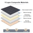thumbnail image 3 of Universal Car Seat Covers Non-Slip Seat Cushion Auto Rear Back Seat Protector Mat with Pocket Black, 3 of 8