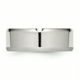 thumbnail image 3 of Stainless Steel Beveled Edge 8mm Polished Band Ring 10.5 Size, 3 of 6