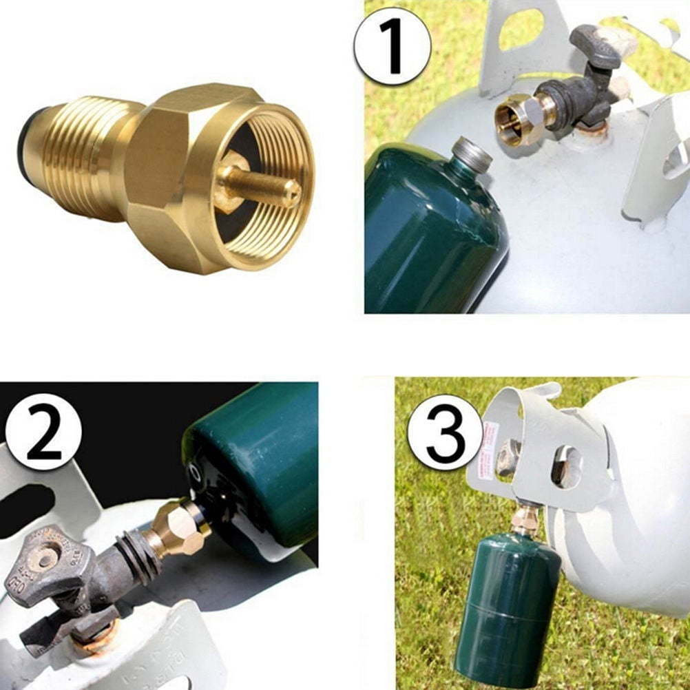 Propane Refill Adapter Lp Gas 1 Lb Cylinder Tank Coupler Bottles Heater Capmi;PT 
