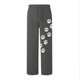 thumbnail image 5 of Sentmoon Wide Leg Sweatpants High Elastic Waist Wide Leg Trousers Women Loose Solid Color Breathable Plus Size Pants Fall Delightful for Runs Workouts Dark Gray M, 5 of 5
