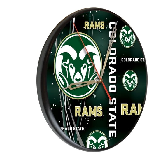Colorado State University 13" Solid Wood Clock