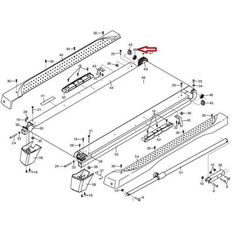 Frame Spacer 251133 Works with Epic FreeMotion HealthRider Proform 425 CT 995 ZLT Treadmill