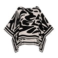 thumbnail image 6 of Printed 3/4 Sleeve Shirts For Women Crewneck High Low Hem Tops Fall Casual Elegant Fashion Flowy Tunic Shirt, 6 of 7