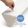 thumbnail image 4 of Delta Children Extra Long Foam Bedrail - Guardrail for Toddlers & Kids with Water-Resistant, Non-Slip & Machine Washable Cover - 1pk, White, 4 of 6