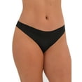 thumbnail image 4 of Joyspun Women’s Bonded Micro and Mesh Thong Underwear, 2-Pack, Sizes XS-XXXL, 4 of 5