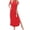 C1-Red, variant on Women's Summer Maxi Dress Loose Short Sleeve T-Shirt Long Dress Casual Side Split Sundress with Pockets, S-2XL