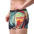 thumbnail image 2 of Pofeuu Western Style Bald Eagle Print Men’s Boxer Briefs, Moisture-Wicking Underwear, Regular,Trunk-XX-Large, 2 of 5