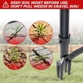 thumbnail image 2 of Weed Puller Tool Stand Up Weeder with Long Handle & 4-Claw Steel Head Manual Weed Remover Tool for Lawn and Garden, 2 of 6